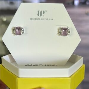 BP ‘Growing Closer’ Earrings Purple Kunzite and Rhodium